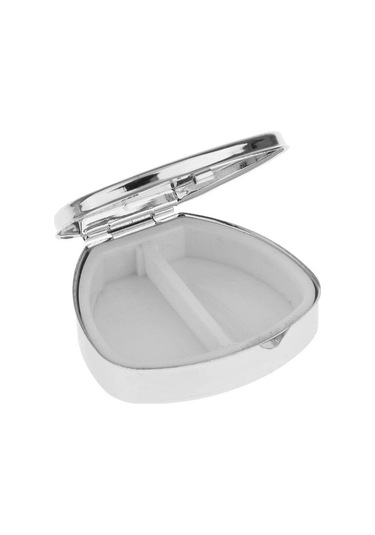 Pazly Tıp Suntek Seyahat Oval Organizatör Mini Metal Magideal Kutusu Hap Fq Altın