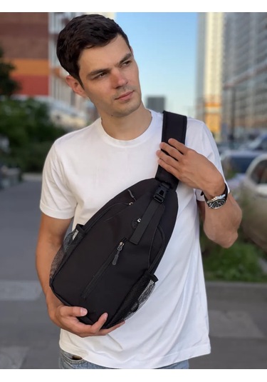 Cs Sokaklar İçin Tek Askılı Balıkçı Sırt Çantası 401090481 Siyah