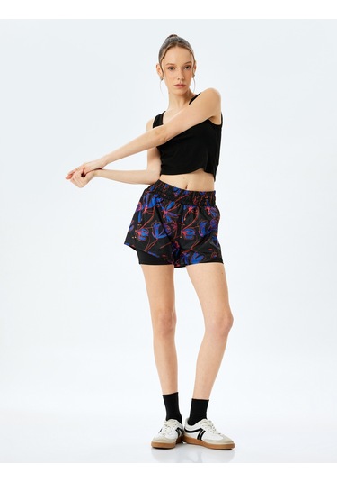 Koton U Yaka Slim Fit Kolsuz Crop Üst Siyah 5sak30094nk Siyah