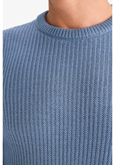 DeFacto Standart Fit Bisiklet Yaka Triko Kazak C8814AX24WNIN247