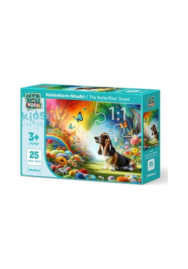 Art Çocuk Kelebeklerin Misafiri 25 Parça Puzzle