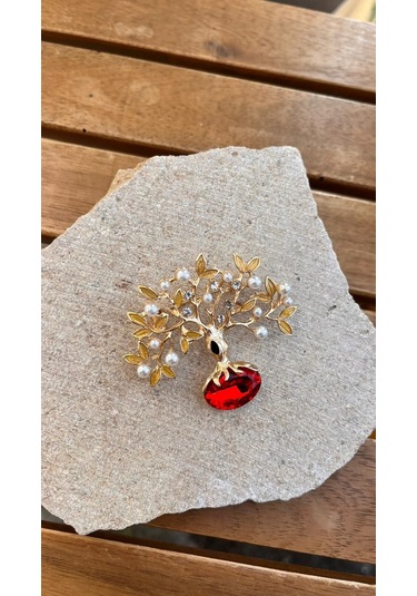 Hayat Ağacı Broş Çok Renkli