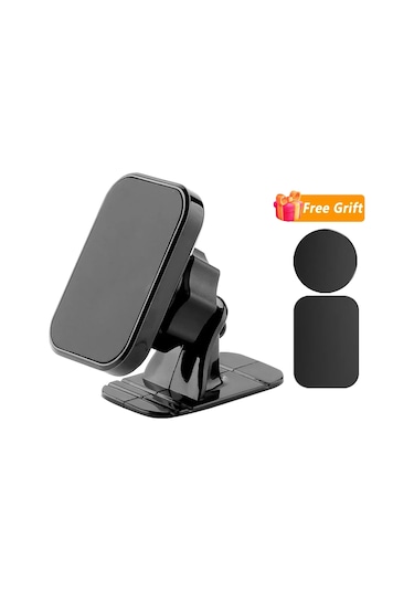 Vıkefon360 Derece Dönen Manyetik Araç Telefon Tutucu - İphone 15/14, Samsung, Huawei, Xiaomiblack Black