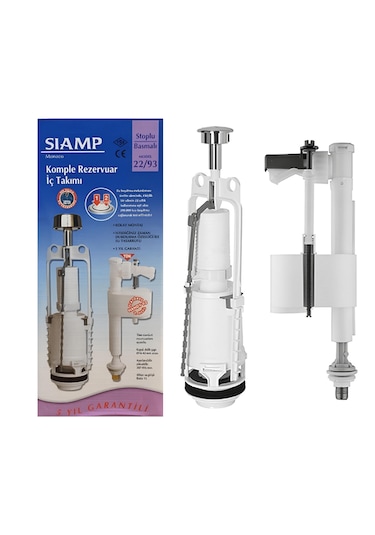 Siamp Stoplu Basmalı Rezervuar Klozet İç Takım Seti 22/93 -
