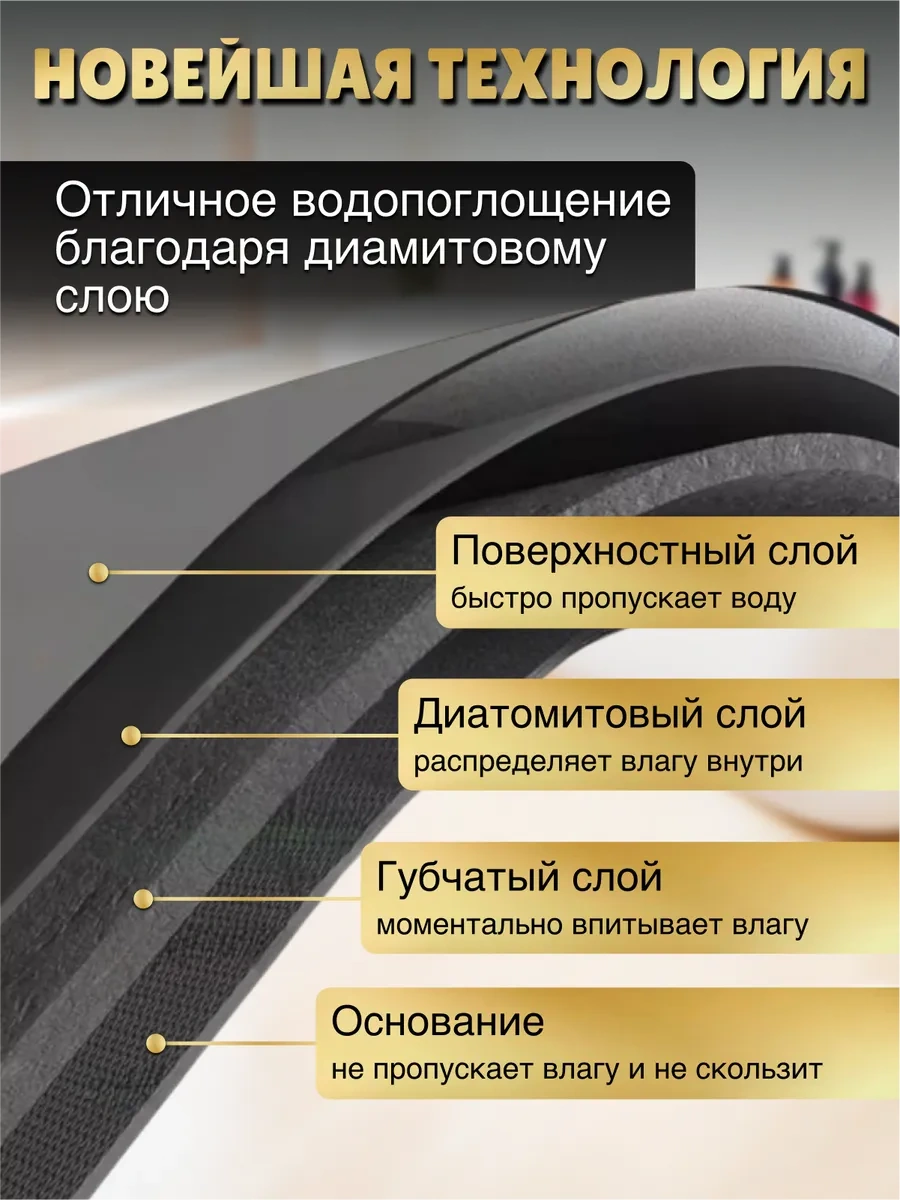 L.f.t. Kaymaz Banyo Ve Tuvalet Paspası 413655324 Gri