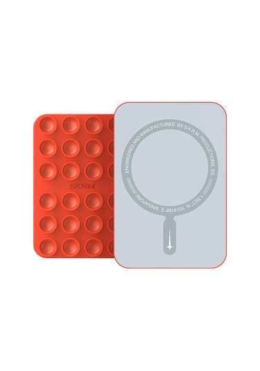 Skinarma Stax Magnetik Vakumlu Düz Zemin Telefon Tutucu Turuncu