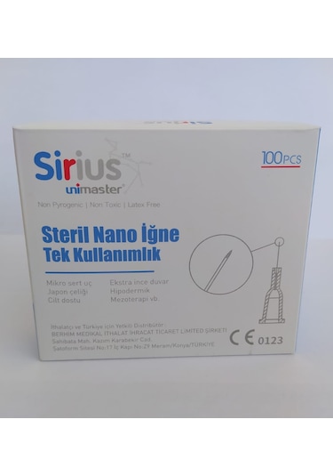 Unimaster Mezoterapi İğnesi 32 G 4 MM 100 Adet