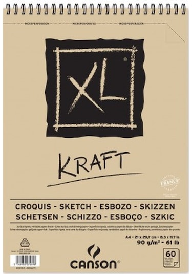 Canson Xl Kraft Blok A4 90Gr 60 Yaprak
