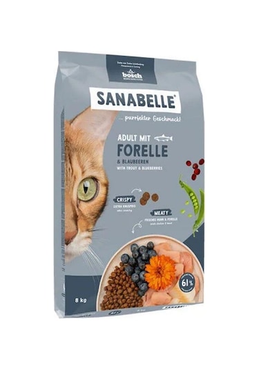Sanabelle Alabalıklı Yetişkin Kedi Maması 8 Kg