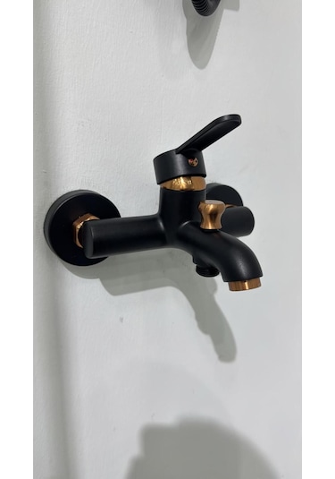 Armour Armatür Banyo Bataryası Siyah Rose Siyah