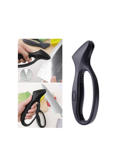 Büro Ev Ofis Mutfağı İçin Modern Saplı Bileyici Paslanmaz Çelik Bıçak Bileme Aleti