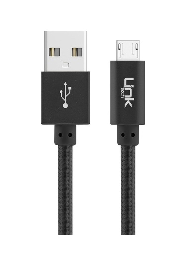 Linktech K542 Micro Usb Örgü Metal 30 CM Şarj Kablosu