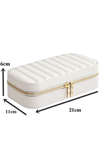 Mk-34 Gold Detaylı Premium Seri Takı Organizeri Lüks Takı Kutusu