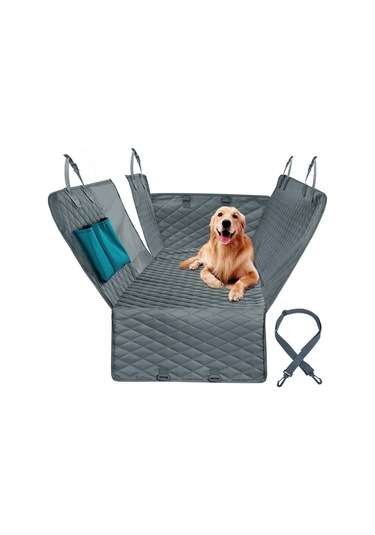 CWD007 Köpek Araba Koltuğu Çizilmez Koruma Örtüsü Gri 143 x 152 CM