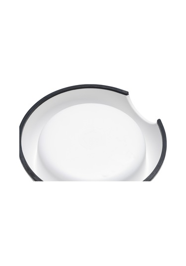 Beeztees Dbl Köpek Mama Su Kabı, Mat Paslanmaz Çelik, Beyaz Mermer Görünümlü, 17,5cm, 350ml