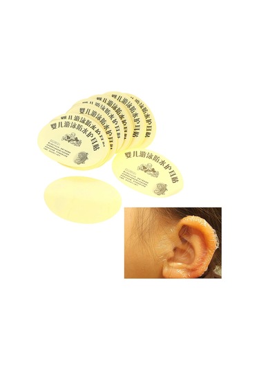 100 Adet Su Geçirmez Kulaklık Yüzme Boneleri Kuaför Ve Berber Kulaklıkları