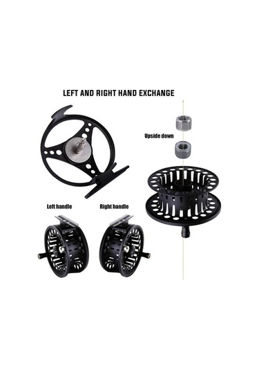 Novahub Siyah 5/6wfsinek Balıkçılık Reel Cnc Alüminyum Sinek Makarası, Hafif Ve Dayanıklı Balıkçılık Tekerlek