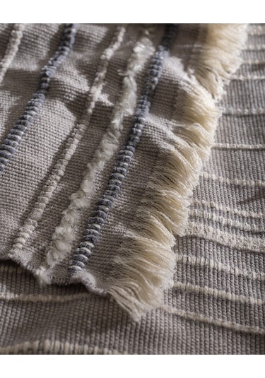 Madame Coco Montjalin Çift Kişilik Yatak Örtüsü - Gri 8684427145388 Gri