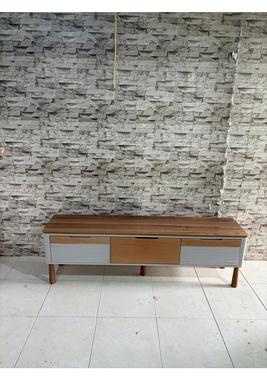 Nivemeshome Esta Ceviz-bej Tv Sehpası Ceviz-bej