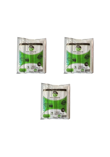 Doğanpack Şeffaf Naylon Bakkaliye Poşeti Torbası 3 x 1 KG 20 x 30 CM