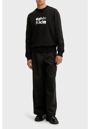 Calvin Klein Erkek Sweat Lv04ld242g Ub1 Siyah Siyah