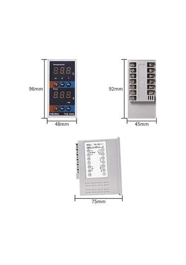 Maiyame Sıcaklık Ve Zaman Kontrol Cihazı, 0-400 C Ayarlanabilir, K Tipi Termocouple, Röle/ssr Çıkışı, Fırın Ve Baskı Makinesi İçin