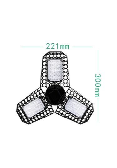 Xindoker Katlanabilir Kırmızı Ve Mavi Led Bitki Büyütme Lambası - 3 Yaprak Askılı 144 Led Diğer