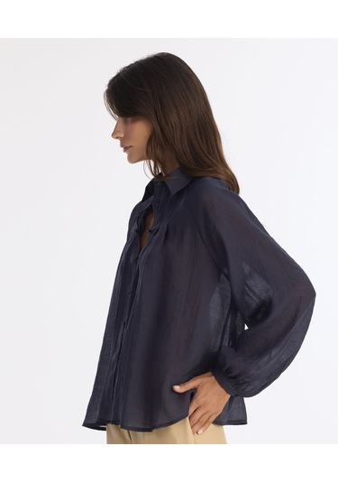 Yargıcı Regular Gömlek Yaka Uzun Kol Gömlek 25kkgm6043x 004 Lacivert