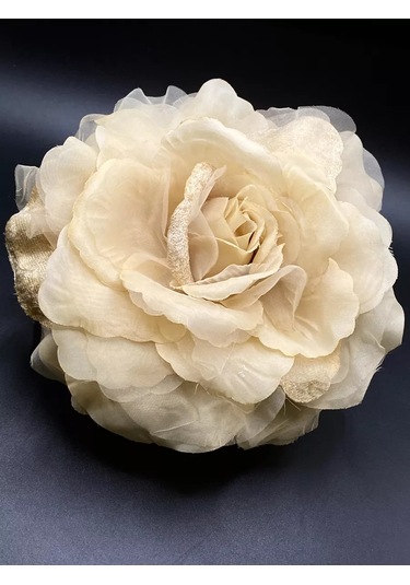 Amely Rid Büyük Ve İri Kumaş Gül Rengi Broş Tokası 175051158 Bej