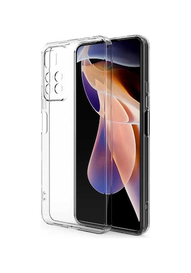 Xiaomi Redmi Note 11 Pro 5G Kılıf Kamera Korumalı Süper Silikon (526998802) Renksiz