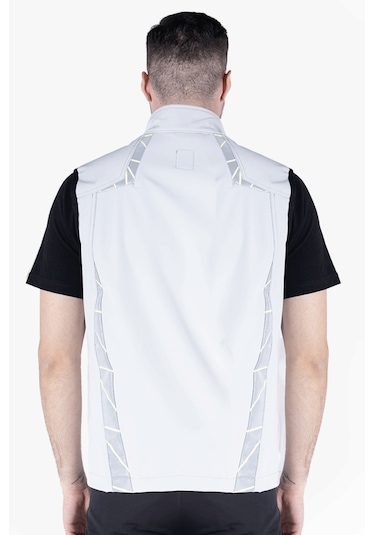 Tiger Softshell Yelek Açık Gri - Neon Sarı