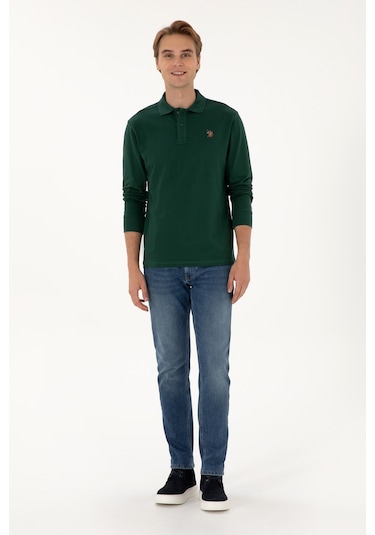 U.s. Polo Assn. Erkek Koyu Yeşil Sweatshirt 50313772-vr079 Koyu Yesıl