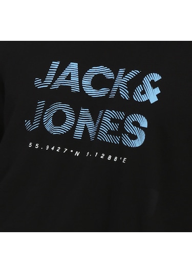 Jack & Jones Klasik Logo Baskılı Tişört Year 12249665 Siyah