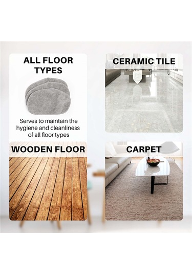 Crackedice Leifheit Cleantenso Buharlı Temizleyici Buharlı Süpürge İçin 3 Adet Paspas Bezi