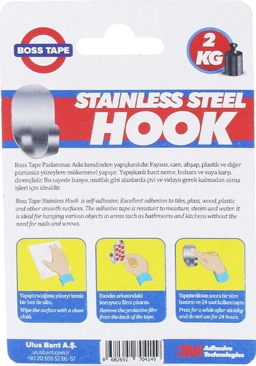 Boss Tape 4125 Plastik Küçük Askı 2li Blister