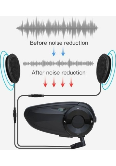 Motosiklet Suya Dayanıklı Mp3 ve Radyo Dinleme Bleetooth Intercom