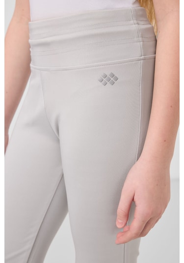 Tommylife Taş Esnek Standart Fit Basic Performans İspanyol Paça Kız Çocuk Tayt - 75193 Taş