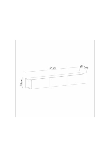 Tv Sehpası Tunus Ceviz 180 Cm
