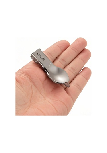 Moveevo Kamp Ve Doğa Yürüyüşleri İçin Katlanabilir Titanyum Bardak Ve Çatal Kaşık Seti Çok Renkli