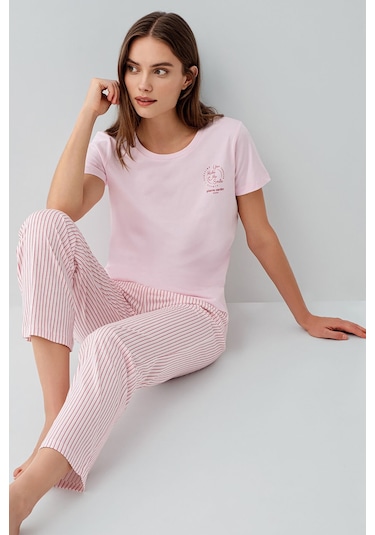 Pierre Cardin Kadın Pembe Pijama Takım Pc9201-s-v1 Pembe