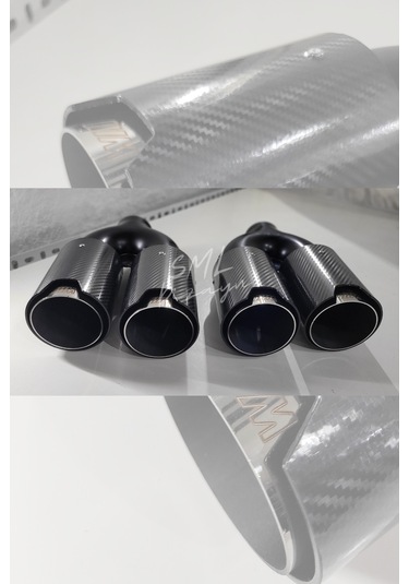 90 Mm Bmw M Logolu Akrapoviç  Egzoz Ucu M Egzos-Egsoz-Eksoz-Ekzos