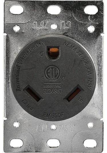 Xuweiwei 30a 125v Rv Gömme Pano Amerikan Tipi Tt-30r Yüksek Akım İçin Endüstriyel Soket Etl Sertifikalı