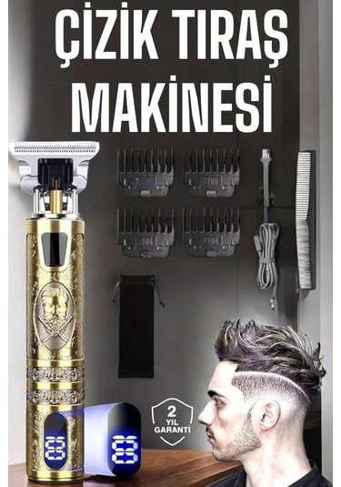 Çizik Tıraş Makinesi Şarjlı Paslanmaz Çelik Bıçaklı Uzun Ömürlü