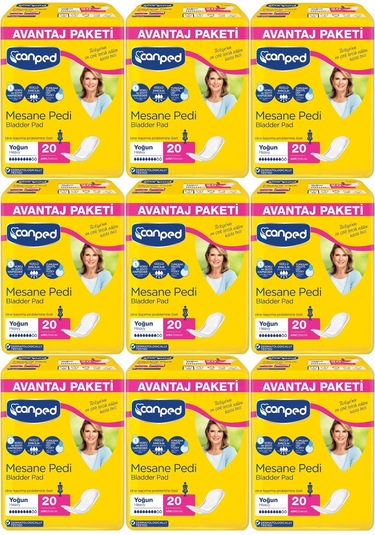 Canped Mesane Pedi Büyük Boy Yoğun L 9 x 20'li