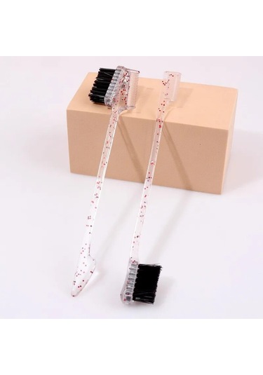 Çift Taraflı Kılkuyruk Fırçası Saç Şekillendirici Kenar Kontrol Fırçası Taraklar Saç Şekillendirici Kaş Penye Saç Fırçası Щітка Для Волосся