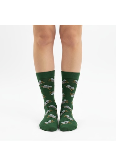 Gost Liria Koala Socks Desenli Unisex Soket Çorap Yeşil