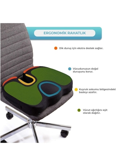 Ortopedik Visko Oturma Minderi Basur Hemeroid Yastığı 552912111