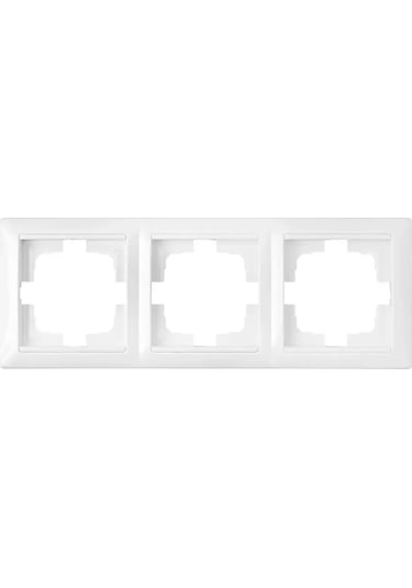 Bylectrıca Topraklamalı, Köşe Tipi Yüzeye Montajlı Üçlü Priz, Beyaz 213523333 Moda