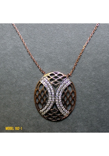 Osmanlı Motif Oval Kolye (407400118)