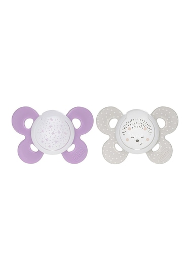 Chicco 2'li Physio Comfort Kız Bebek Emzik 16-36 Ay CHI-7493541 Gold - Pembe